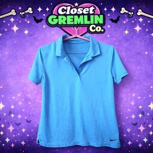 Nike Light Blue Dri Fit Victory Golf Polo Shirt